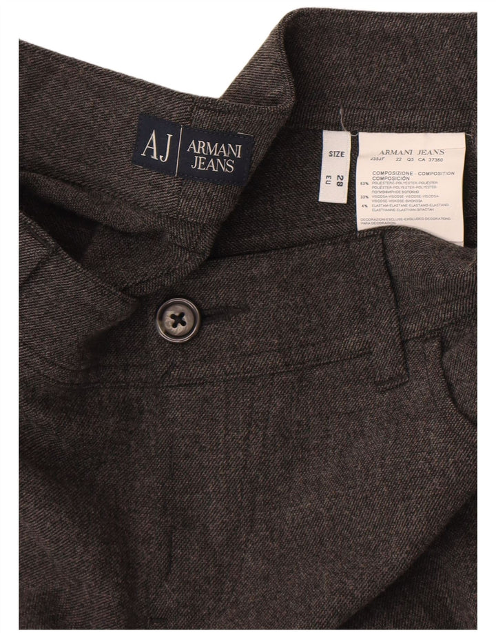 Armani Herre Slim Fit Casual Bukser W28 L29 Grå Polyester