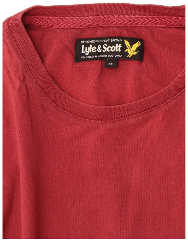 Lyle & Scott Herre T-shirt Top Medium Rød Bomuld