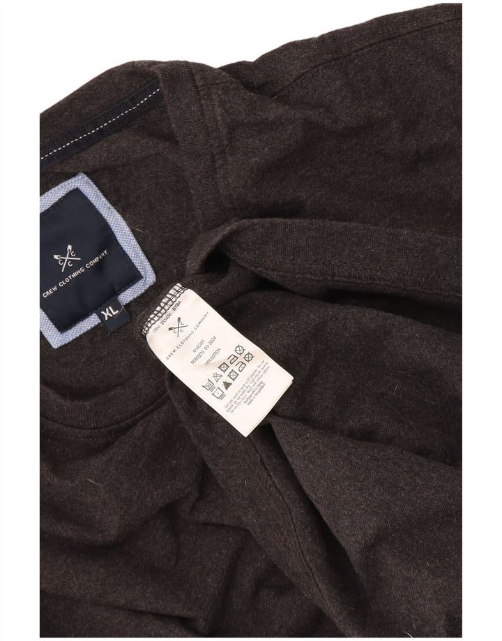 Crew Clothing Herre T-Shirt Top XL Grå Bomuld