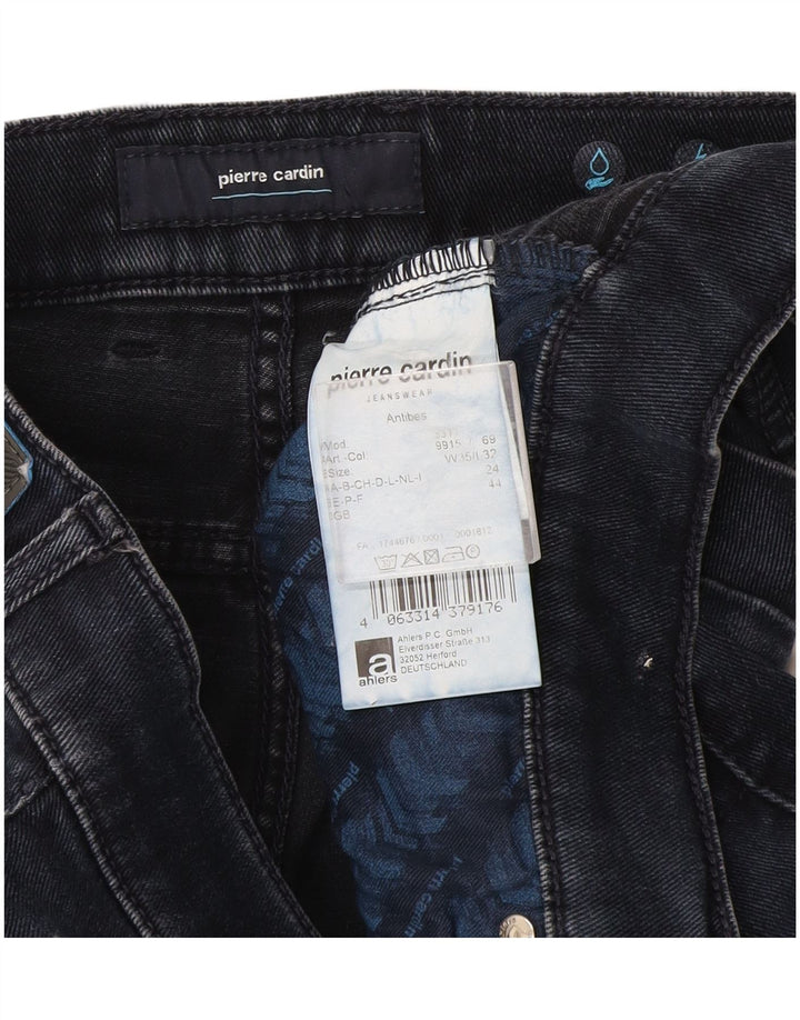 Pierre Cardin Herre Slim Jeans W35 L32 Marineblå Bomuld