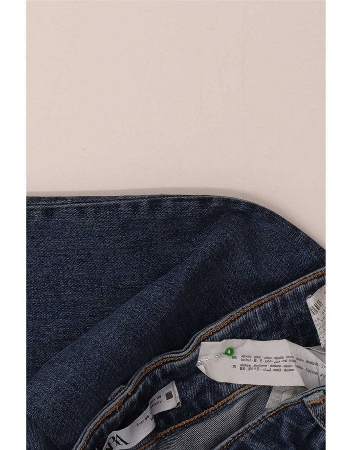 Zara Dame Flared Jeans EU 38 Small W28 L32 Blå Bomuld