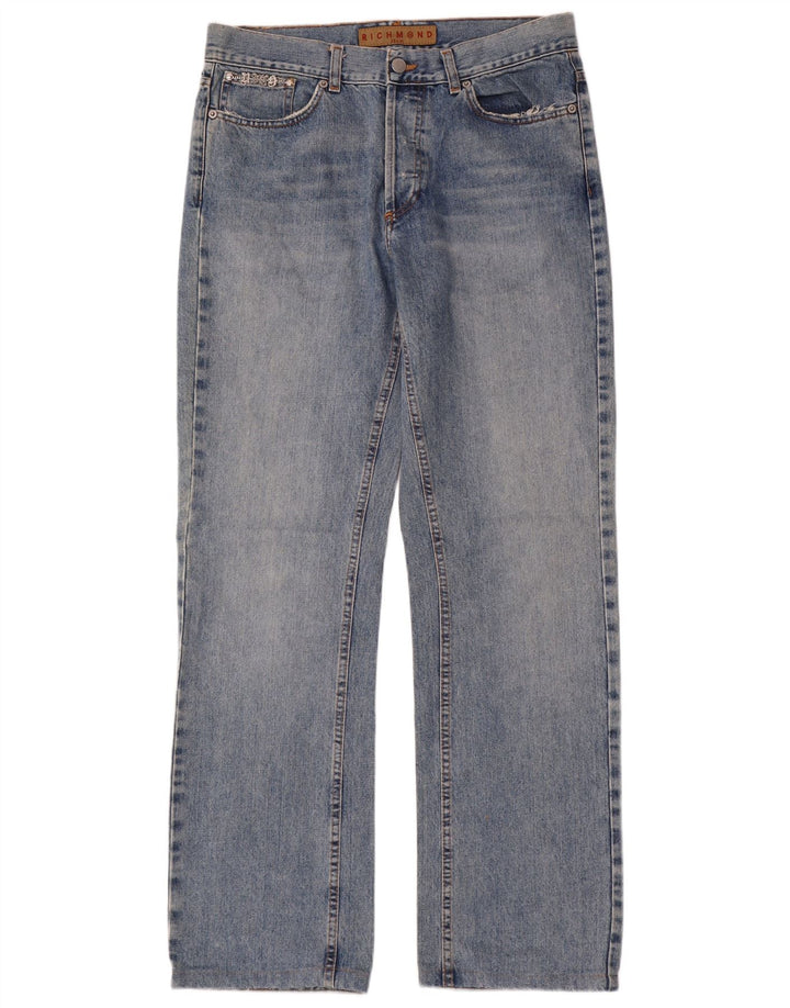 Richmond Straight Jeans til mænd W32 L32 blå bomuld