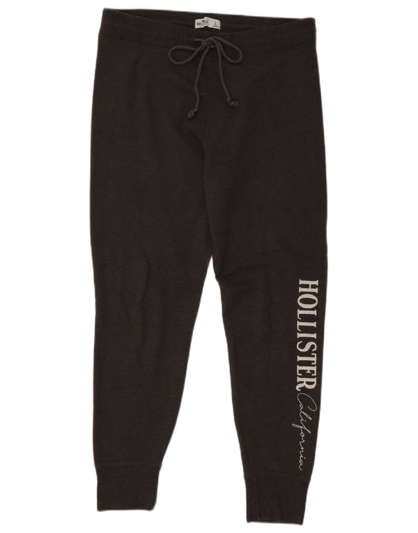 Hollister Graphic Tracksuit Bukser til kvinder Joggers UK 16 Large Grey