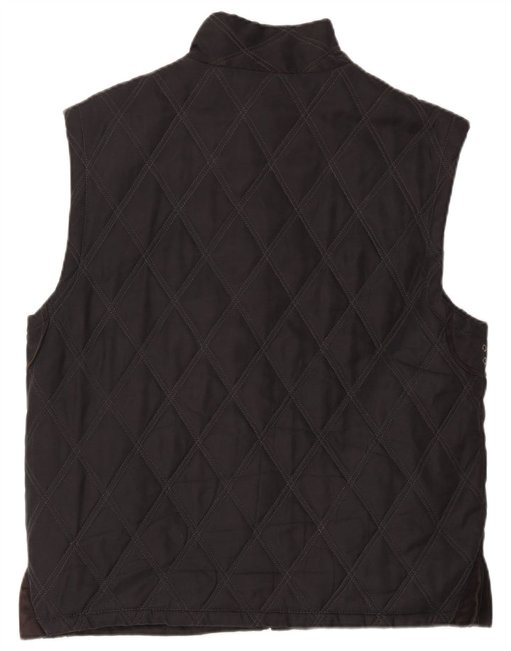 Mila Schon Dame Polstret Gilet EU 52 4XL Sort Polyester