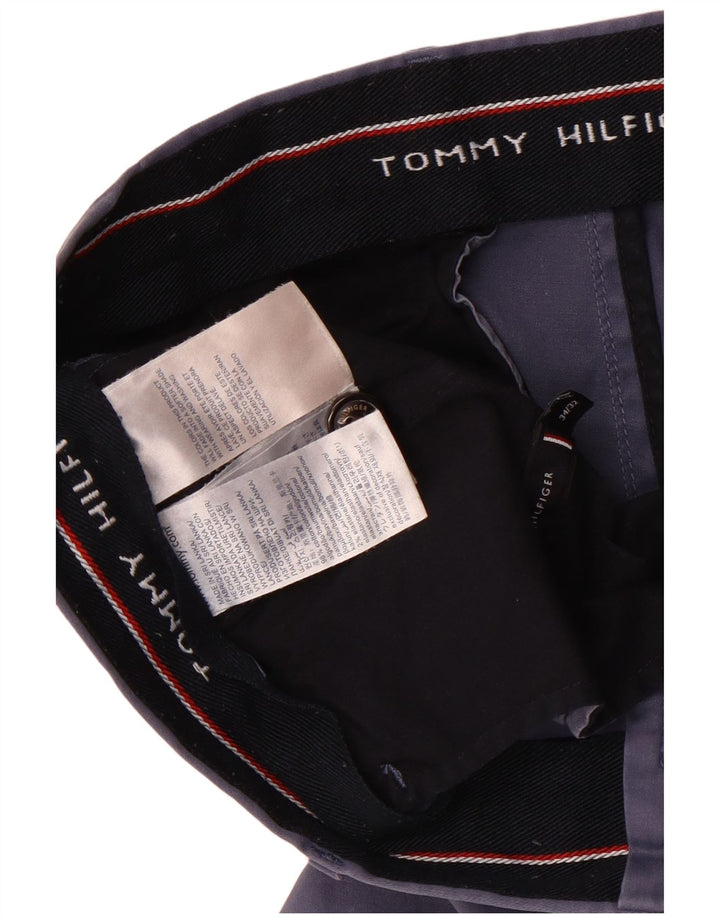 Tommy Hilfiger Herre Chino Shorts W34 Stor Blå Bomuld