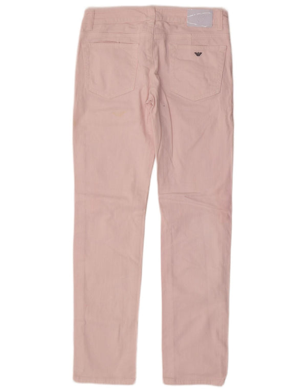 Armani Teen-piger Slim Casual Bukser 13-14 år W28 L30 Pink Bomuld