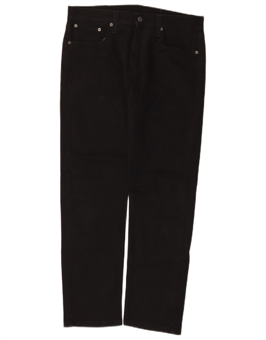 Levi's Herre 502 tilspidsede jeans W32 L30 sort bomuld