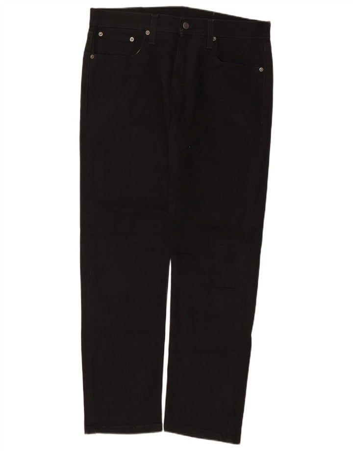 Levi's Herre 502 tilspidsede jeans W32 L30 sort bomuld