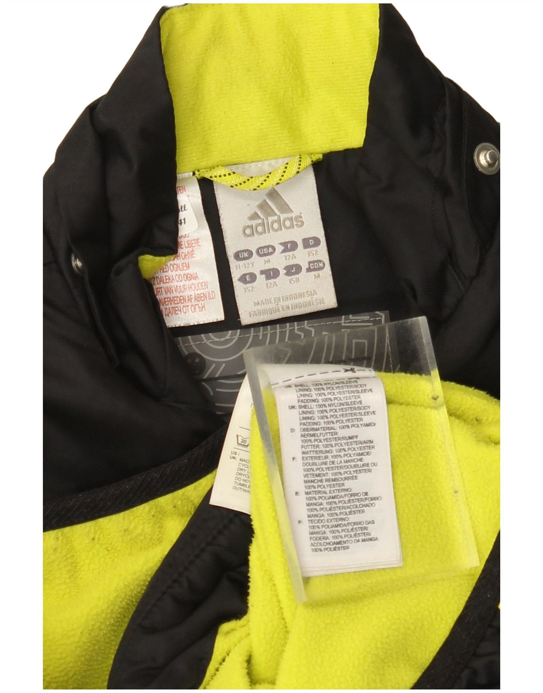 ADIDAS Træningsdragt til drenge Topjakke 11-12 år Sort Colourblock Nylon