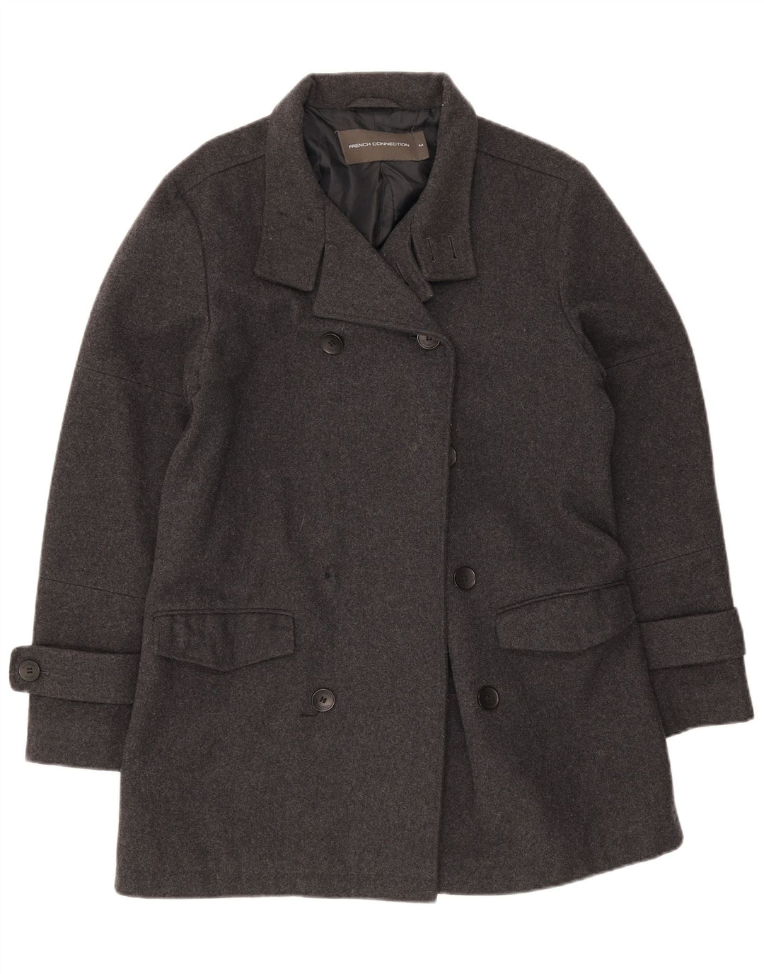 French Connection Herre Pea Coat UK 38 Medium Grå