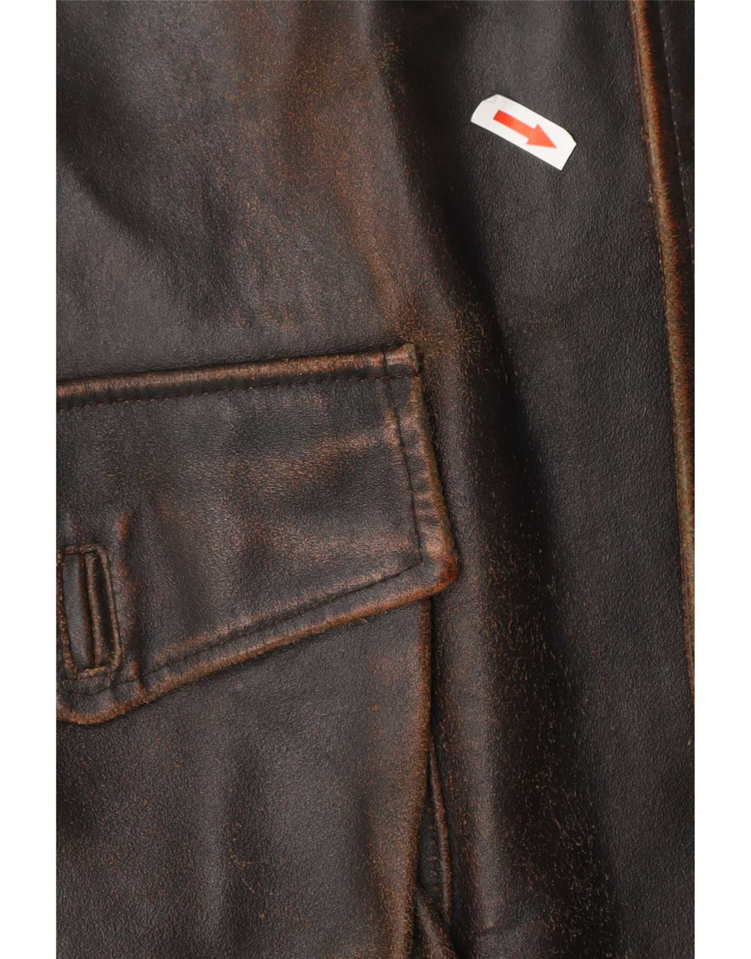 Vintage herre læderjakke UK 42 XL Brun
