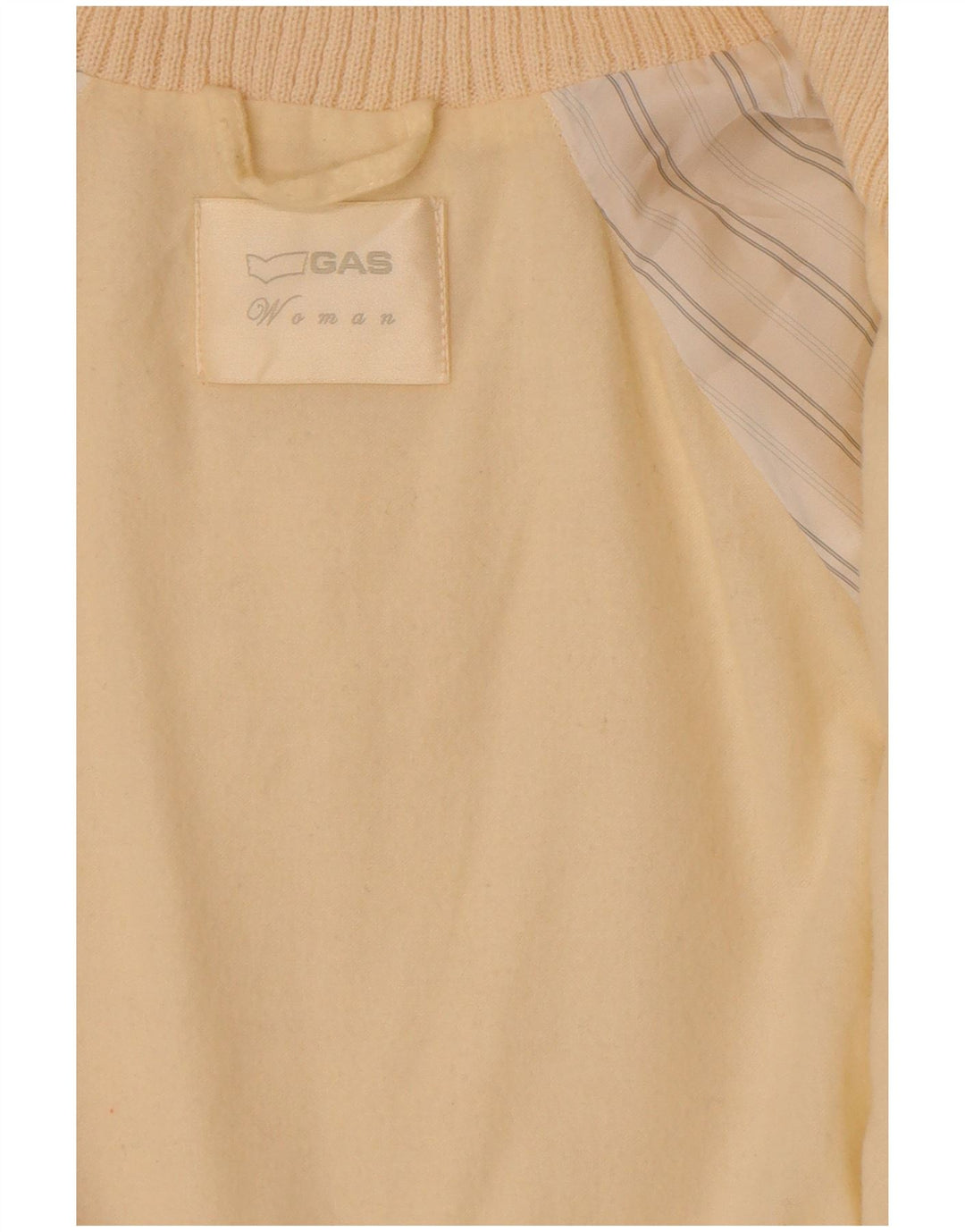 Gas Dame imiteret Pels Overfrakke UK 14 Medium Off White