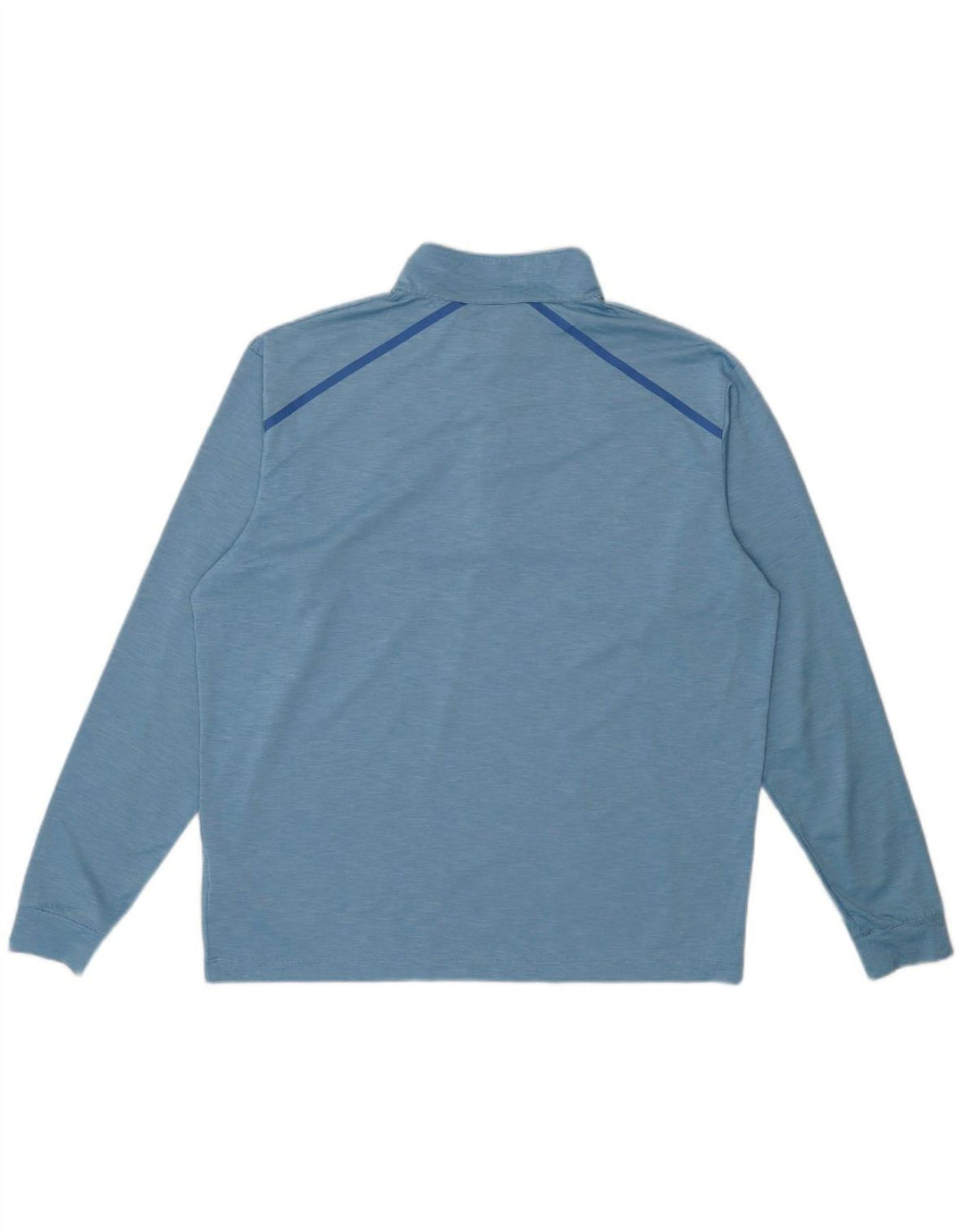 COLUMBIA Mens Golf Zip Neck Pullover Tracksuit Top Large Blue Polyester
