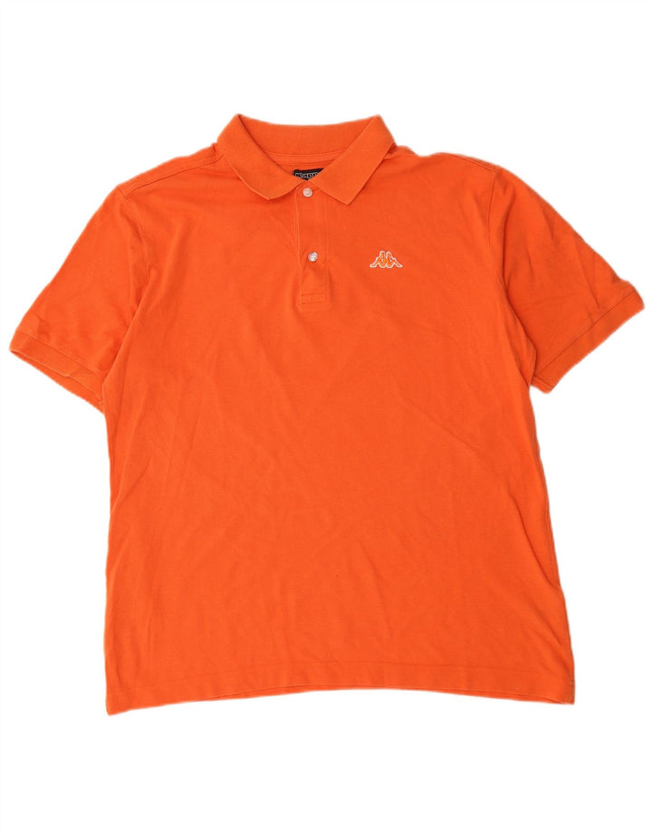 Kappa herre poloshirt Medium orange bomuld