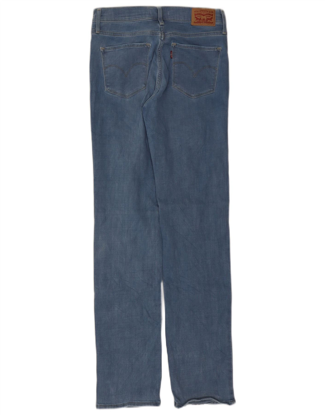 Levi's Dame 314 Shaping Straight Jeans W27 L32 Blå Bomuld