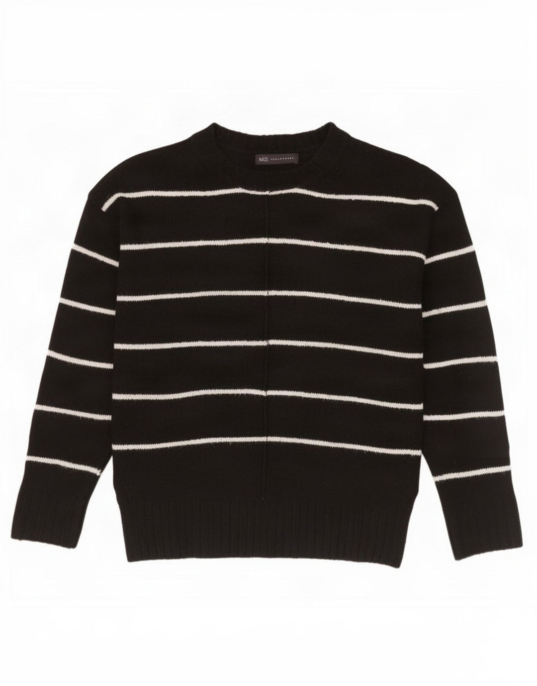 Marks & Spencer Dame Turtle Neck Jumper Sweater UK 14 Medium Black