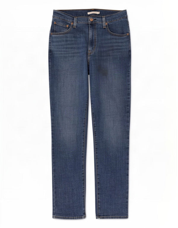 Levi's Dame 724 Højtaljede lige jeans W32 L32 Blå Bomuld