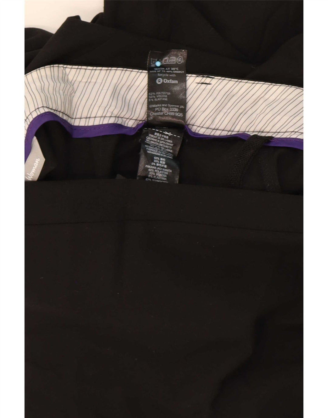 Marks & Spencer Dame Bootcut Suit Bukser UK 10 Small W31 L30 Black