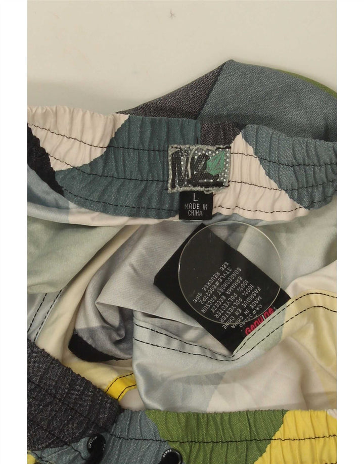 Volcom Svømmeshorts til kvinder UK 14 Stor flerfarvet ternet polyester