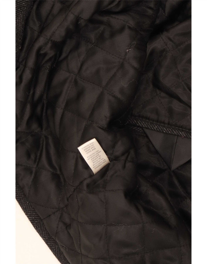 Calvin Klein Herre Pea Coat UK 40 Large Grey Sildebensuld