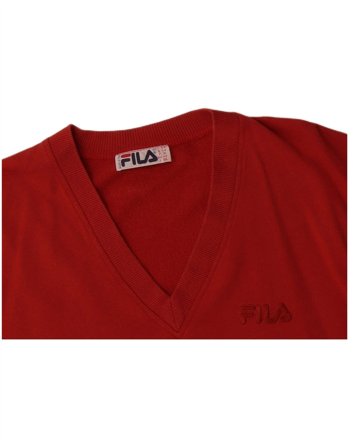 FILA Mens Sweatshirt Jumper IT 54 XL Red