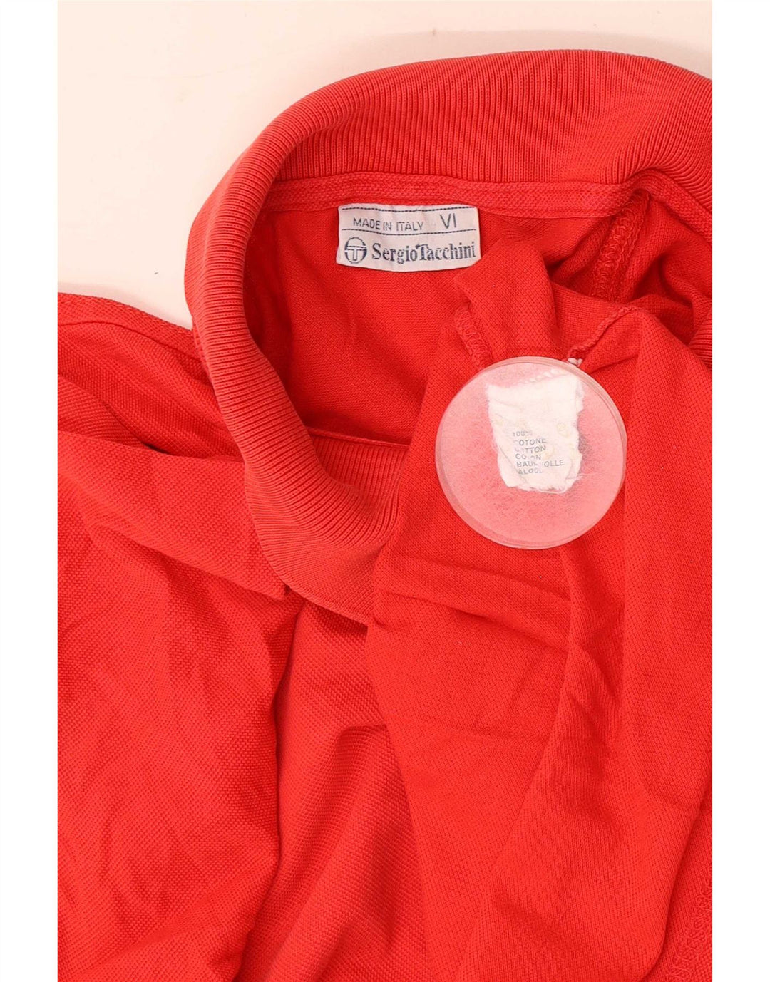 Sergio Tacchini herre poloshirt Medium rød bomuld