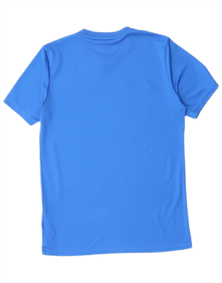 NIKE Dri Fit T-shirt top mellemblå polyester til mænd