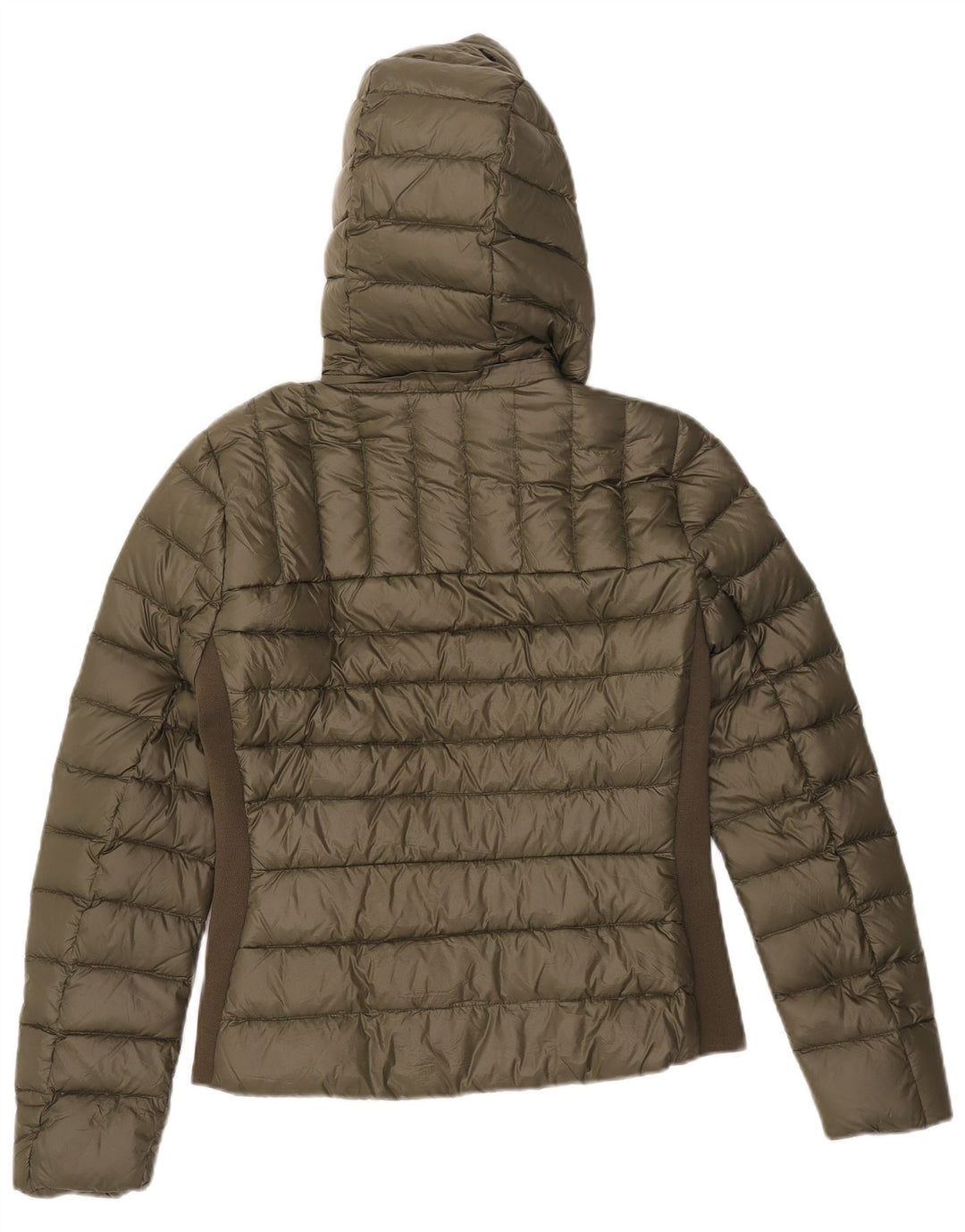 Zara hættejakke til kvinder UK 12 Medium Khaki Colourblock