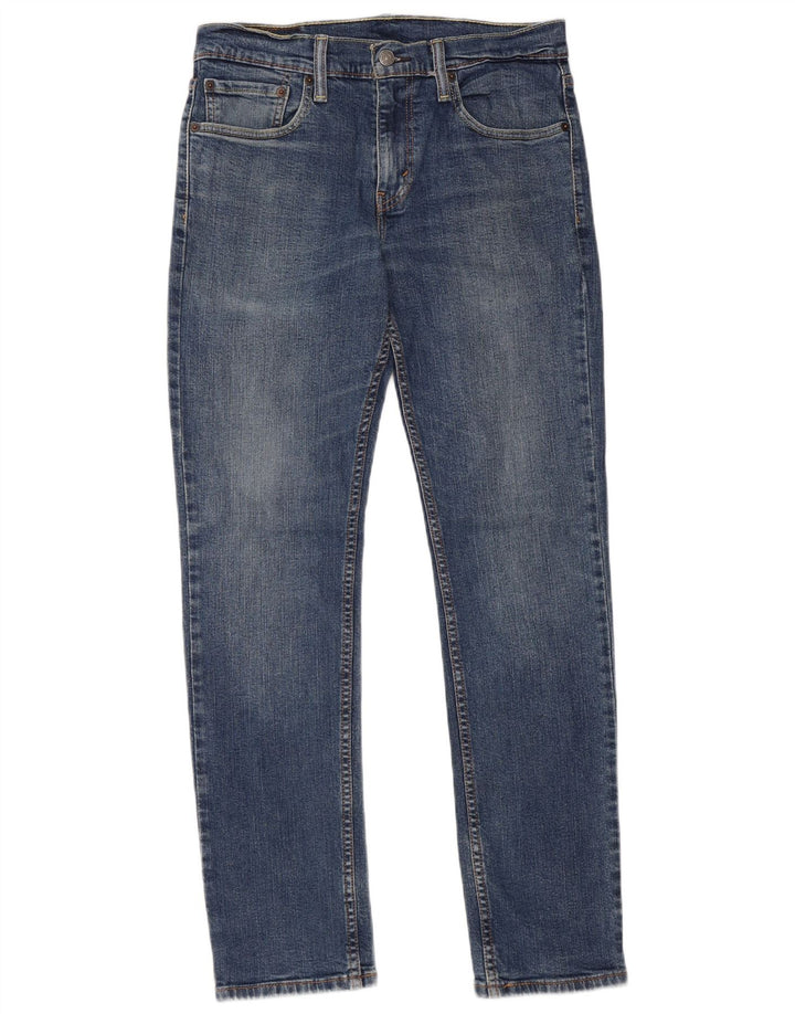 LEVI'S Herre 511 Slim Jeans W32 L32 Blå Bomuld