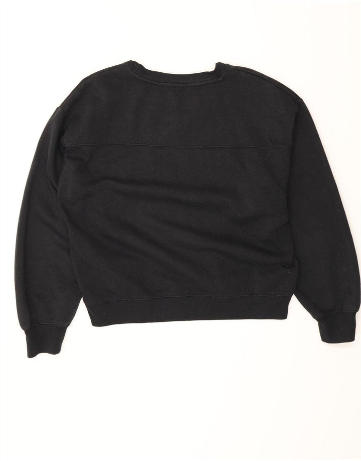 Zara Sweatshirt Jumper UK 16 Stor sort bomuld