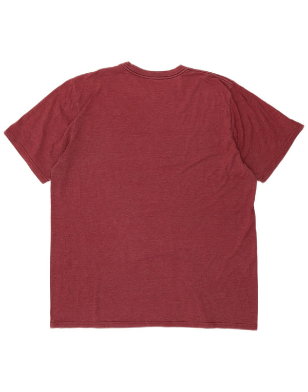 CONVERSE Herre Chuck Taylor Grafisk T-Shirt Top Medium Maroon