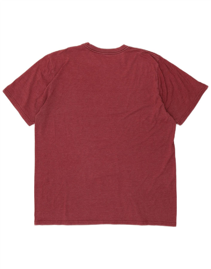 CONVERSE Herre Chuck Taylor Grafisk T-Shirt Top Medium Maroon