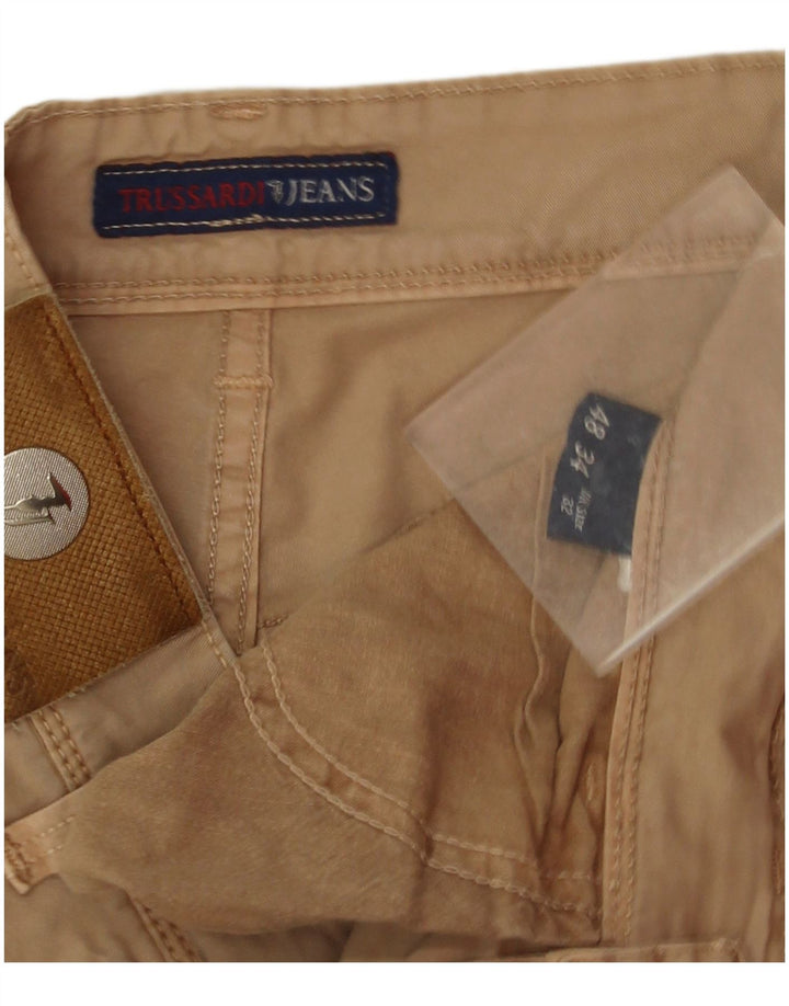 TRUSSARDI Herre Lige Casual Bukser IT 48 Medium W32 L33 Beige