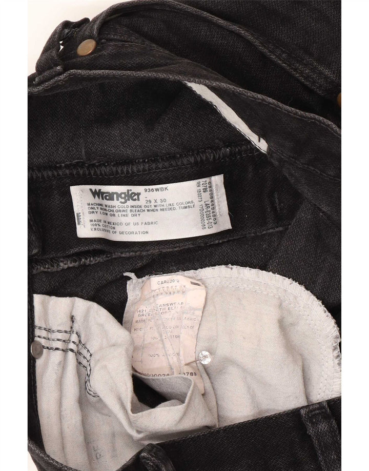 Wrangler Straight Jeans til mænd W29 L30 sort bomuld