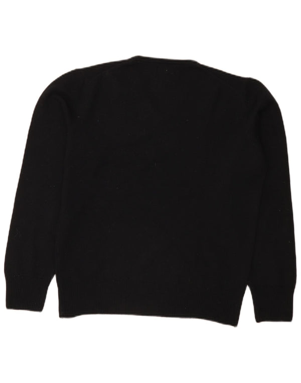 Zara Herre V-hals sweater Medium Sort Uld