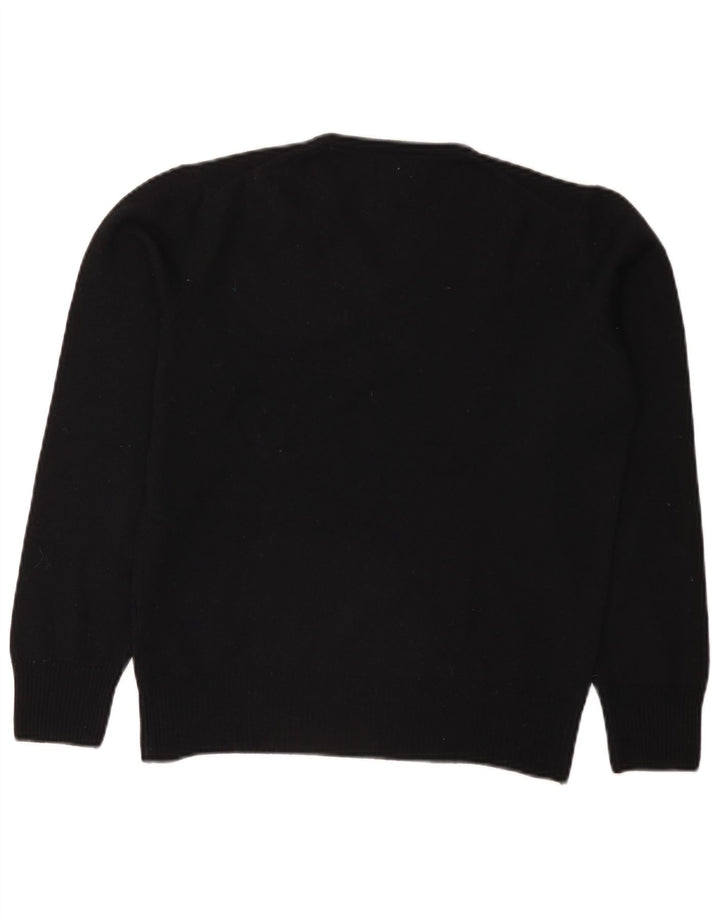 Zara Herre V-hals sweater Medium Sort Uld