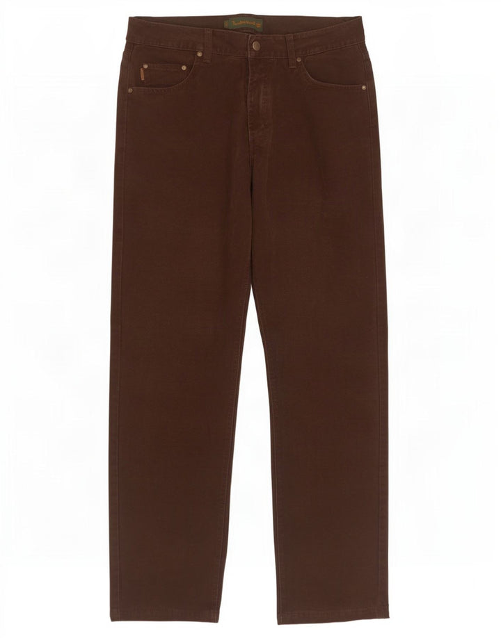 Timberland Straight Jeans til mænd W31 L31 Brun bomuld