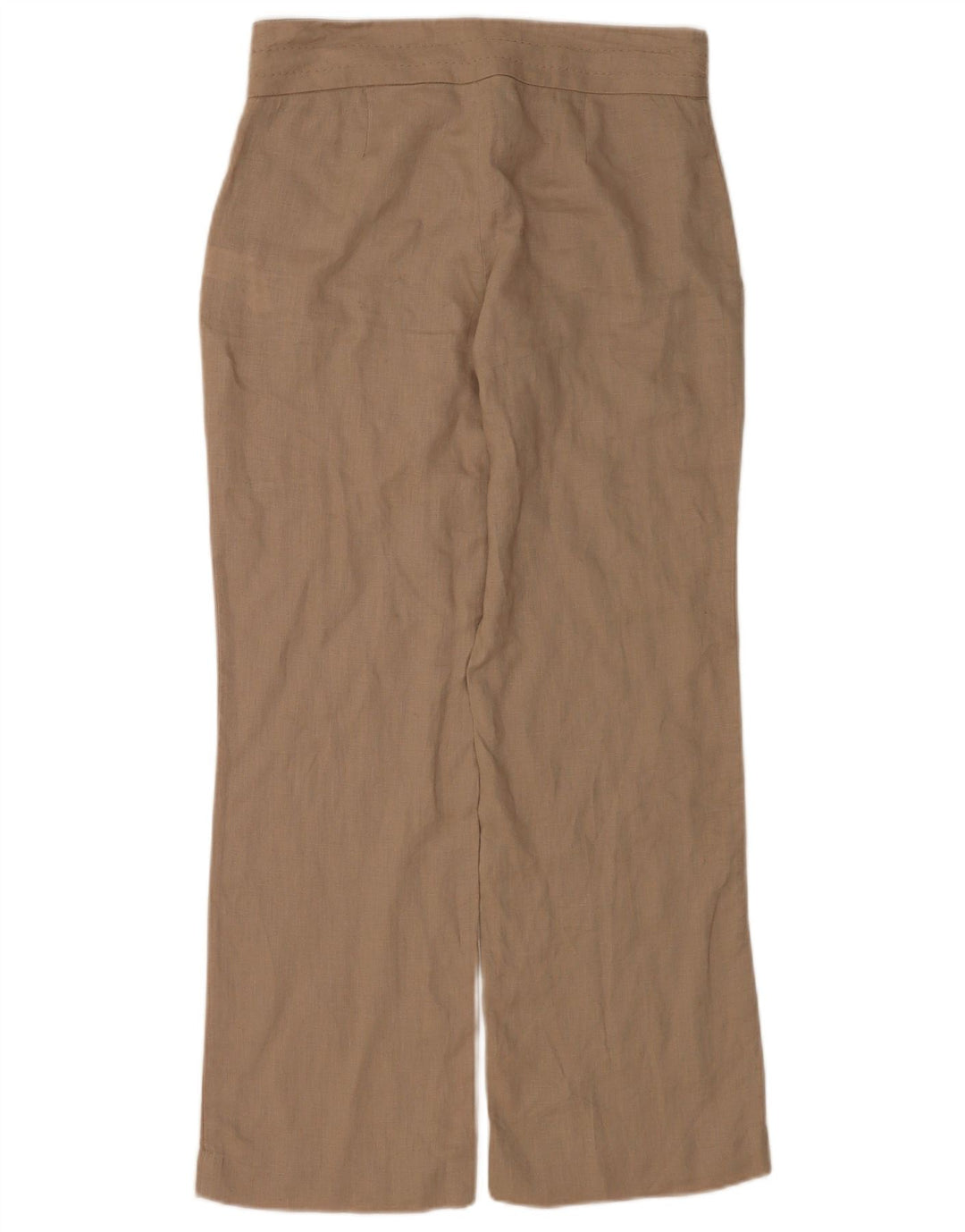 Zara lige bukser til kvinder Medium W28 L29 Beige hør