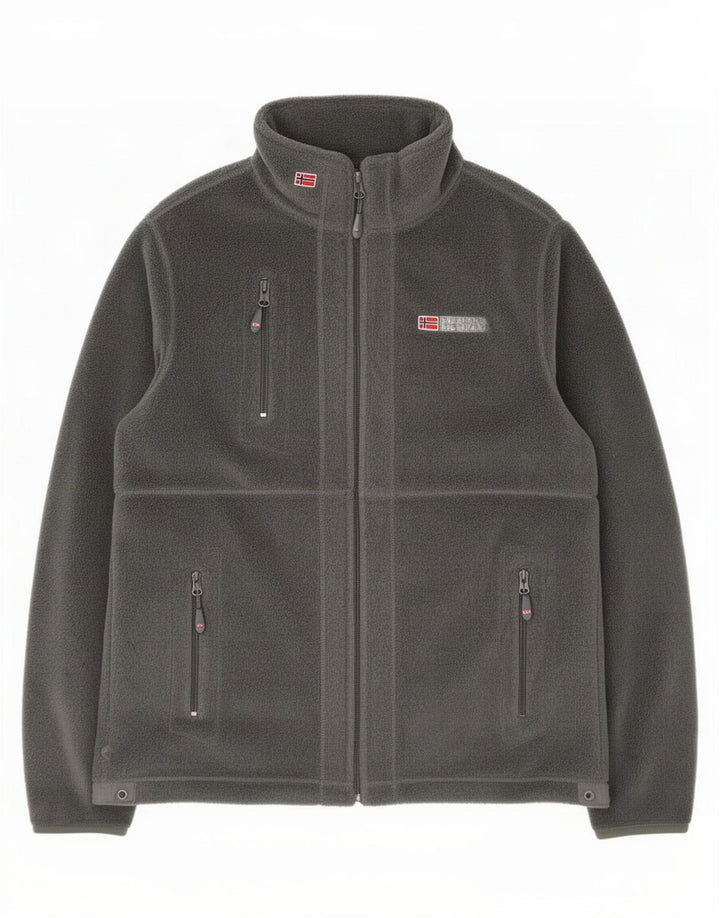 Geographical Norway Herre Fleecejakke UK 38 Medium Grå Polyester