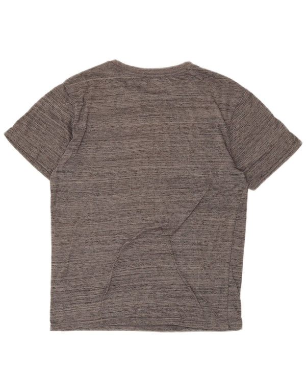 Hurley Womens Petit Graphic T-Shirt Top UK 10 Small Grey Flecked Polyester