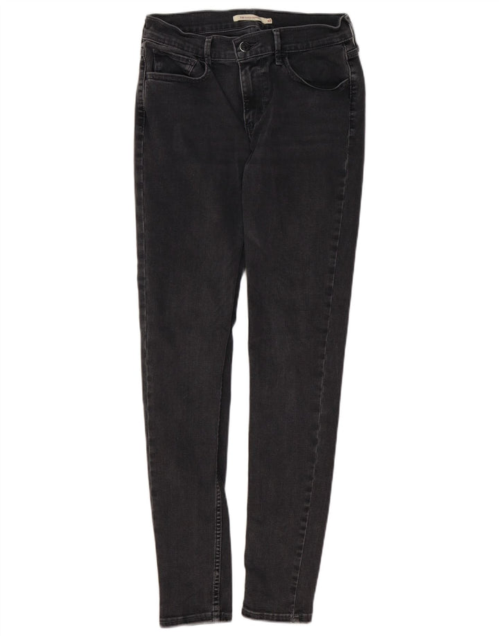 LEVI'S Dame 710 Super Skinny Jeans W30 L30 Grå Bomuld