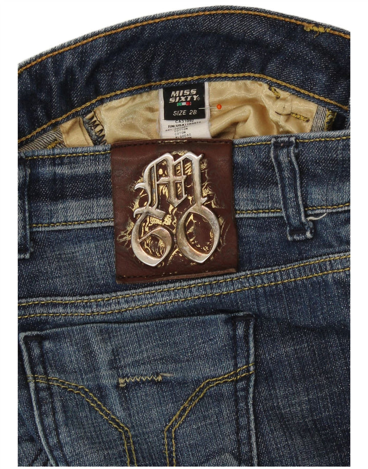 MISS SIXTY Dame Slim Jeans med lav talje W28 L29 Blå Bomuld