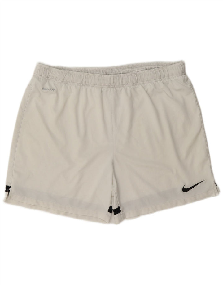 Nike Herre Dri Fit sportsshorts Store hvide Colourblock Polyester