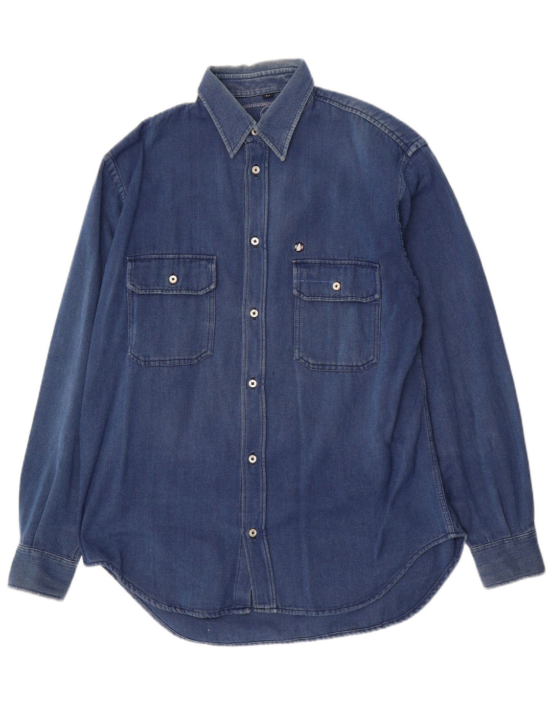 Murphy & Nye Herre Sailwear Shirt Medium Blue Cotton
