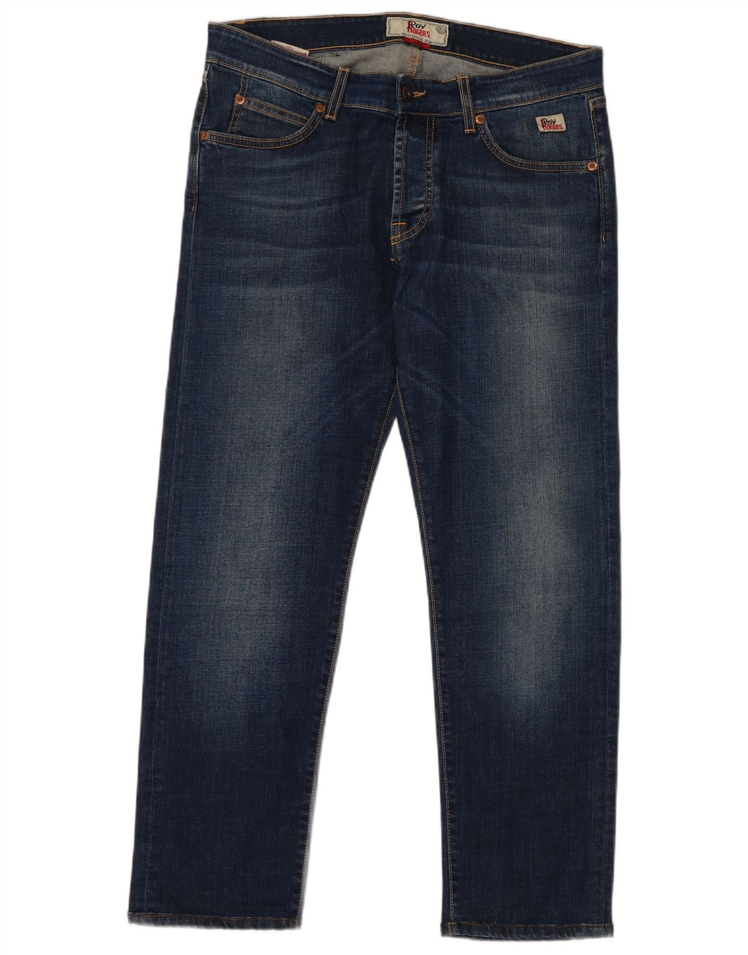 Roy Rogers Straight Jeans til mænd W34 L27 Marineblå Bomuld