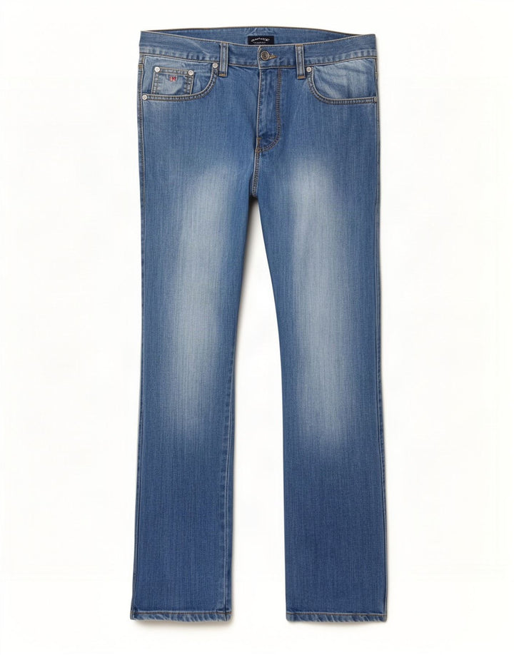 Gant Straight Jeans til mænd W32 L33 Blå Bomuld