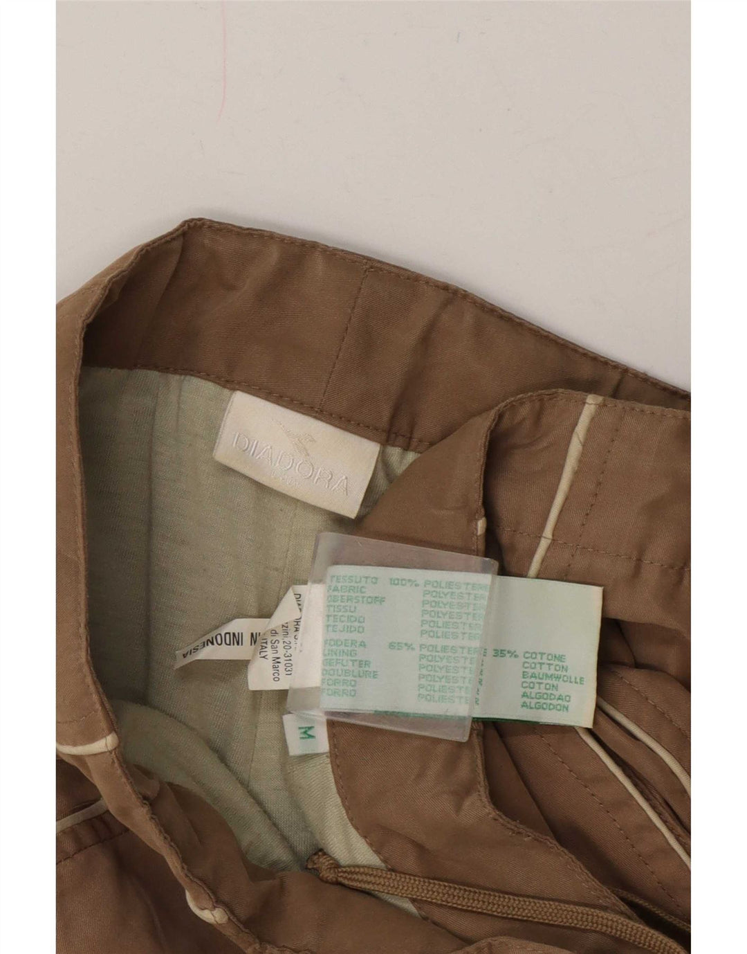 Diadora Herre Lige Casual Bukser Medium W32 L31 Beige Polyester