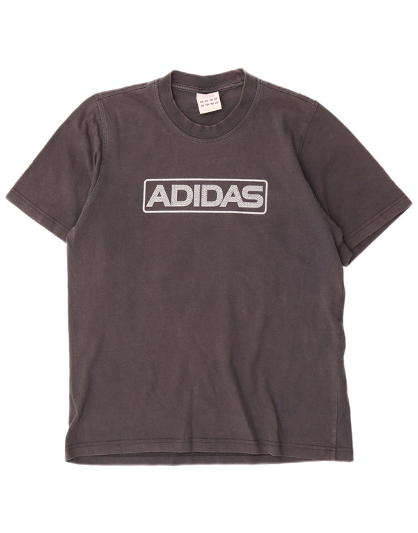 Adidas Herre grafisk T-shirt top mellemgrå bomuld
