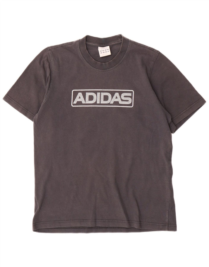 Adidas Herre grafisk T-shirt top mellemgrå bomuld