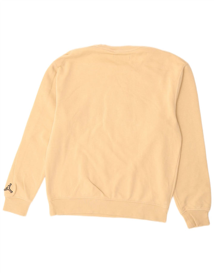JORDAN Grafisk sweatshirt til mænd, lille beige bomuld